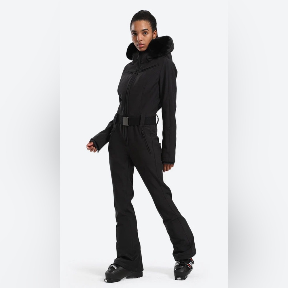 SKI ONE PIECE SUIT WITH BELT